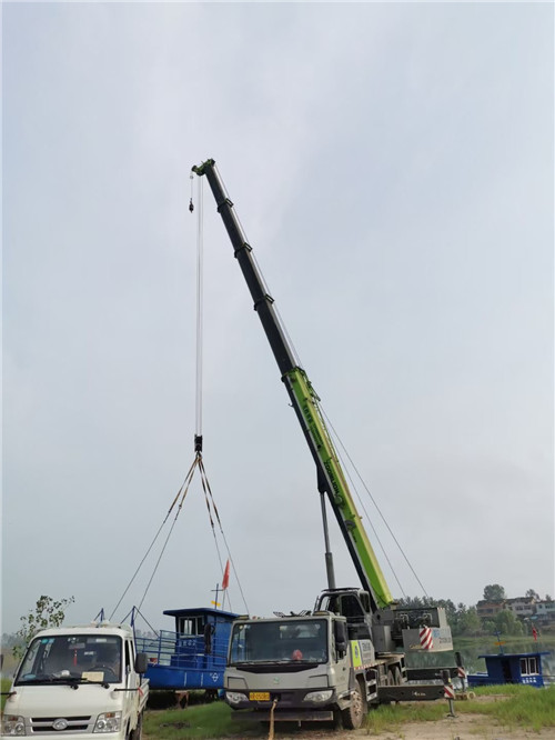 金林区桥梁建设吊装案例